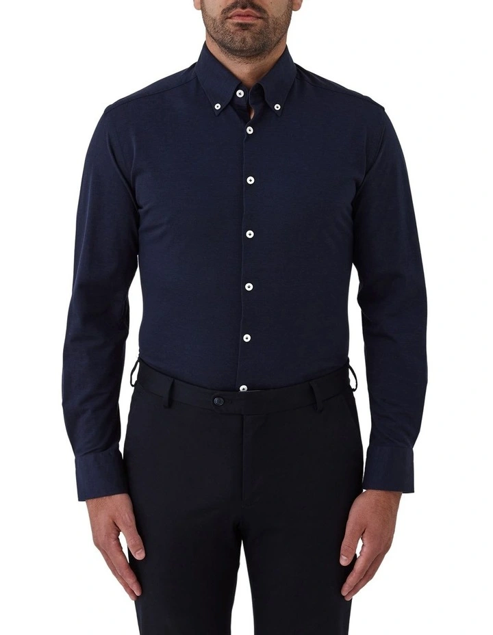 Merricks Modern Fit Shirt in Navy image 1