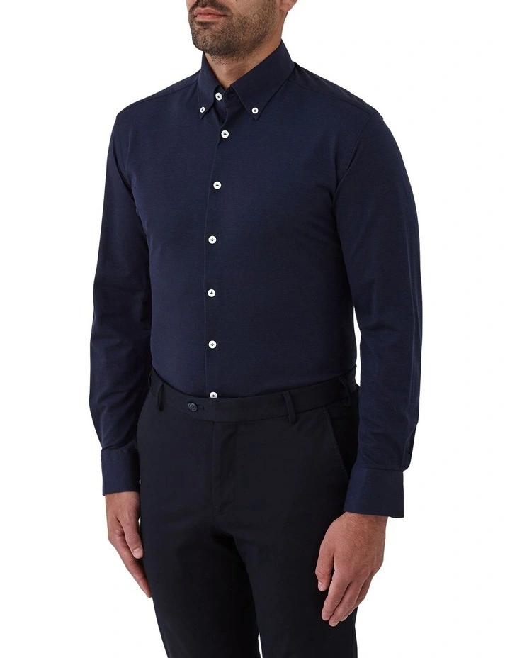 Merricks Modern Fit Shirt in Navy image 3