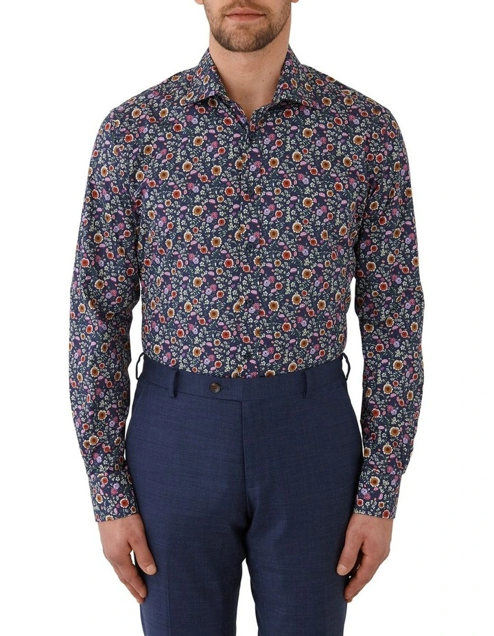 Carlton Modern Fit Shirt in Navy image 1