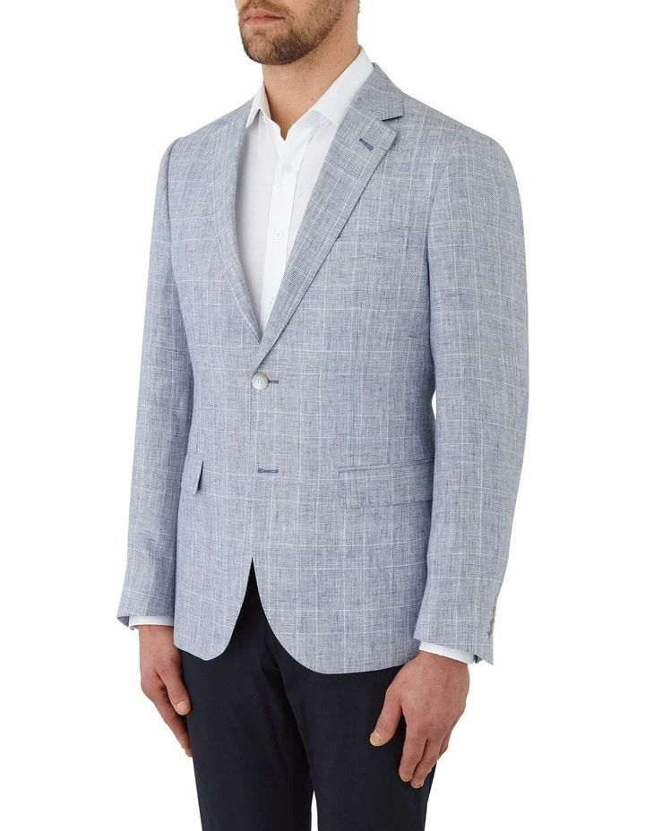 Hawthorn Modern Fit Sports Jacket in Light Blue image 3