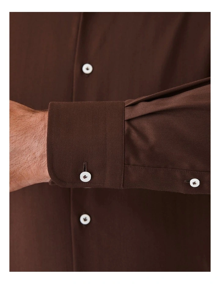 Parkdale Modern Fit Shirt in Brown image 4