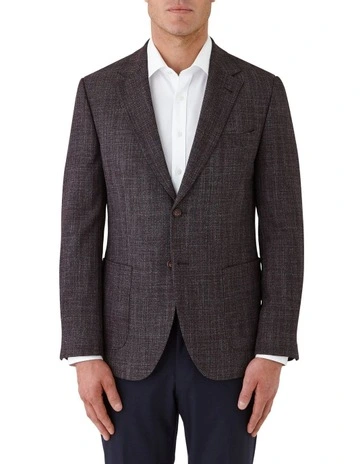 Beaumaris Modern Fit Sports Jacket in Wine
