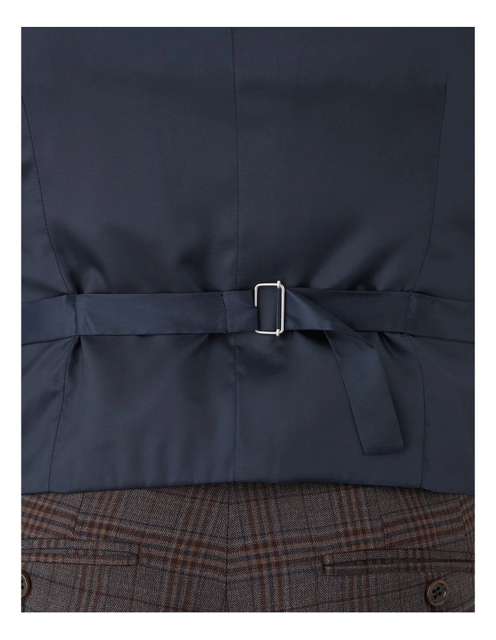 Fawkner Modern Fit Vest in Mahogany image 4