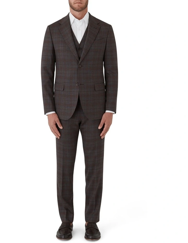 Fawkner Modern Fit Vest in Mahogany image 5