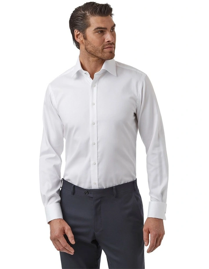 Elwood Modern Fit Shirt In White image 4