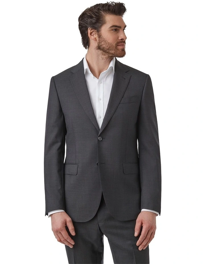 Modern Fit Range Suit Jacket F2800 in Charcoal image 1