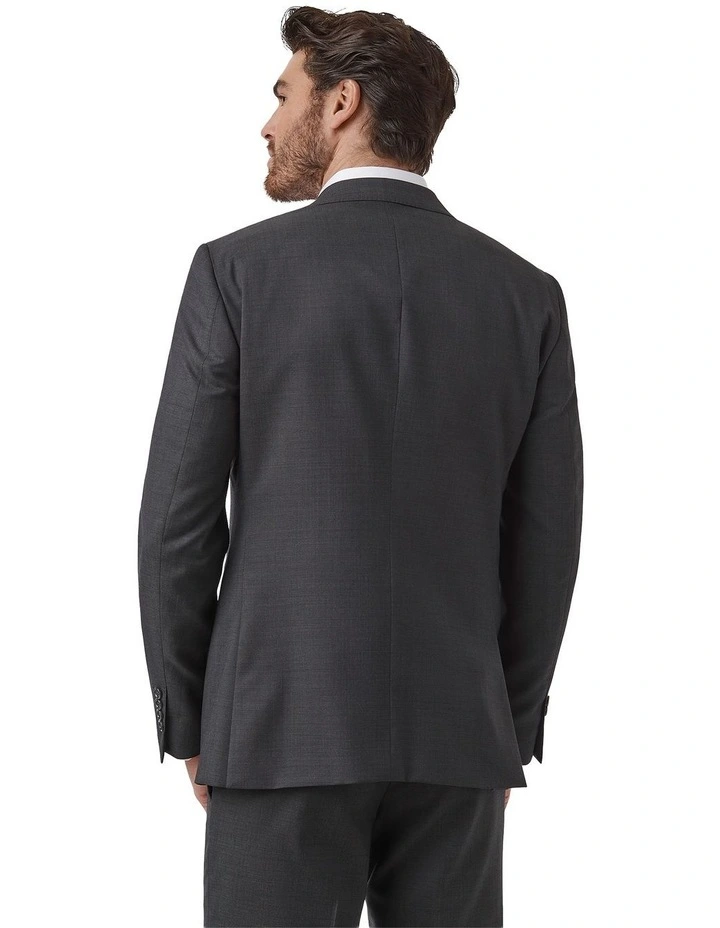Modern Fit Range Suit Jacket F2800 in Charcoal image 3