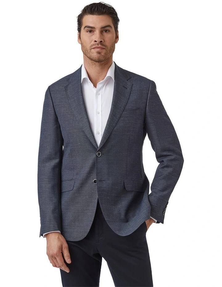 Modern Fit Glamorgan Sports Jacket in Denim image 1