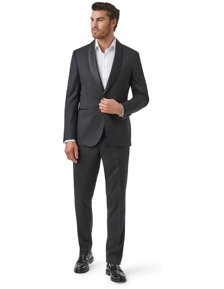 Modern Fit Stirling Jacket FMG100 in Black image 2