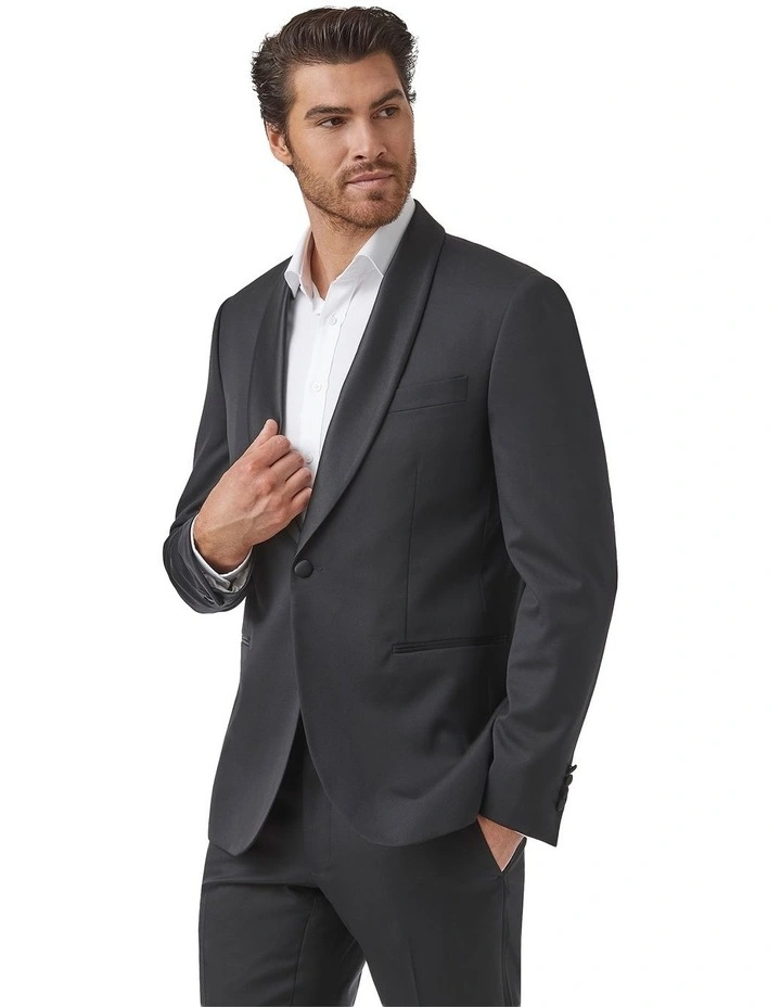 Modern Fit Stirling Jacket FMG100 in Black image 4