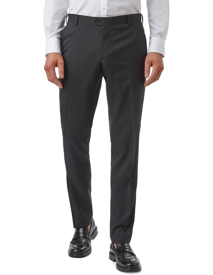 Modern Fit Interceptor Suit Trouser FMG100 in Black image 1