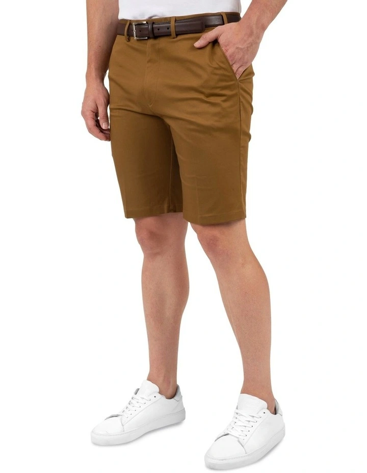 Modern Fit Heaton Tobacco Twill Short image 2