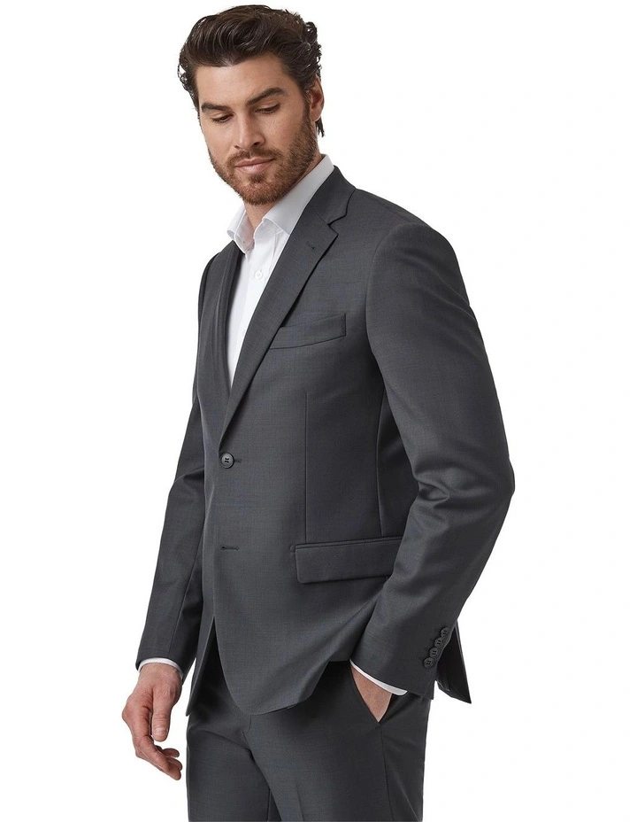 Modern Fit Hardwick Jacket F2042 in Charcoal image 4