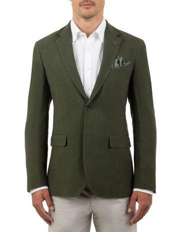 khaki linen jacket