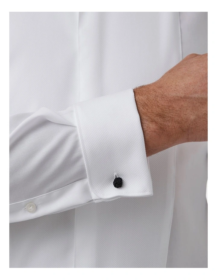Kent Modern Fit Tuxedo Shirt In White image 2