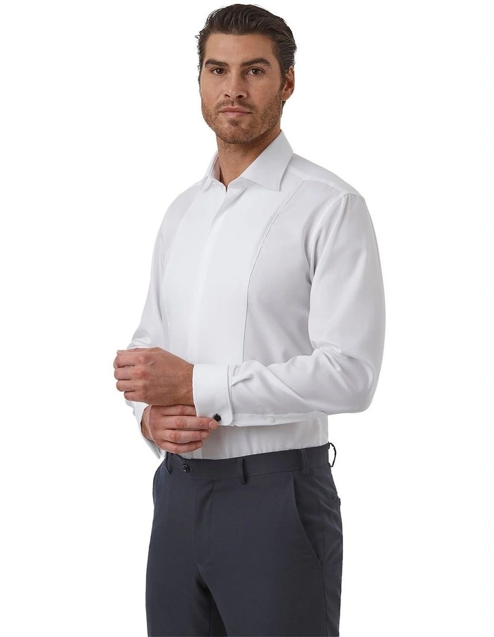 Kent Modern Fit Tuxedo Shirt In White image 4