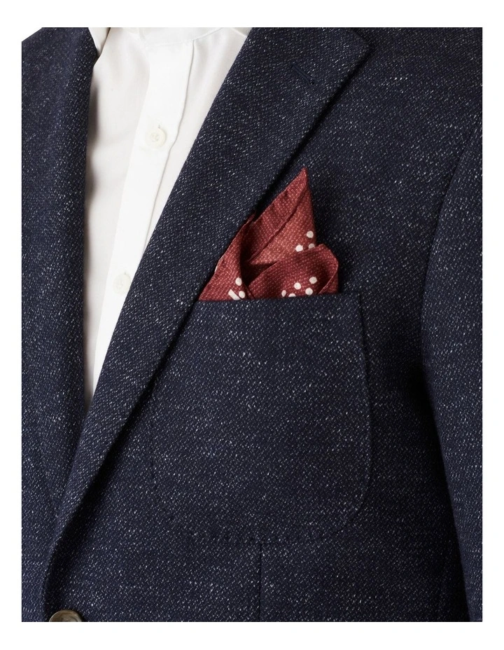 Modern Fit Malvern Knitted Stretch Sports Jacket Navy image 4