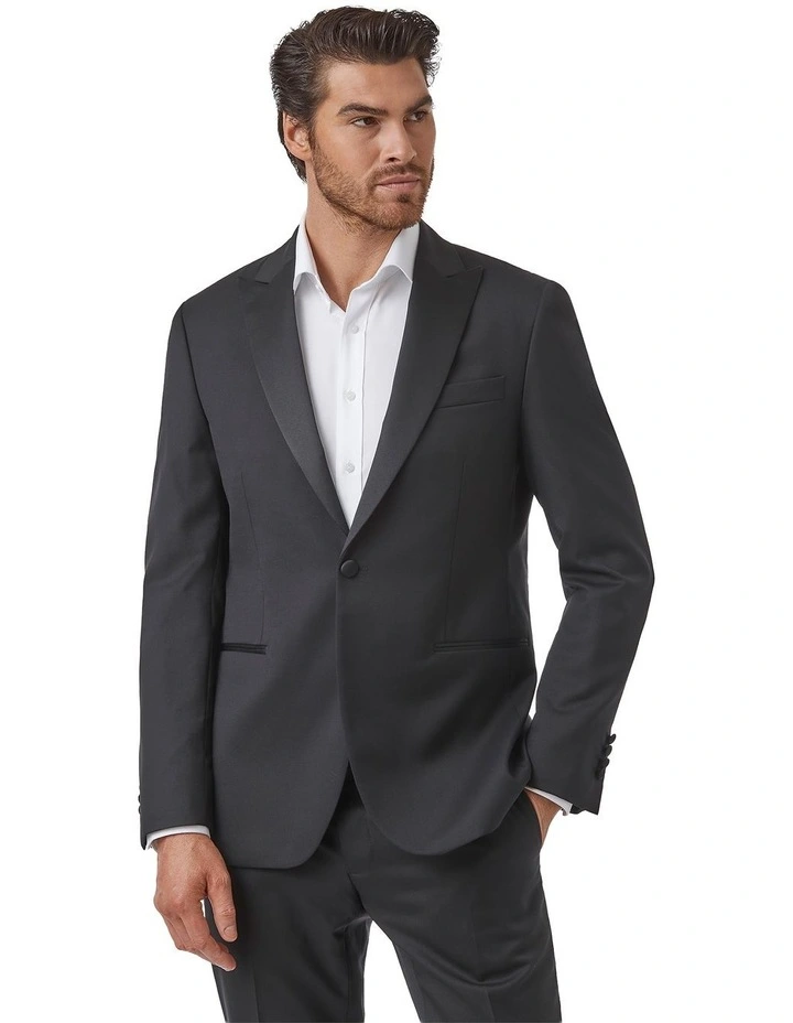 Modern Fit Pickford Tuxedo Jacket Black image 1