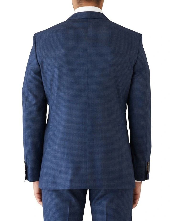 Modern Fit Morse Blue Check Suit Jacket image 2