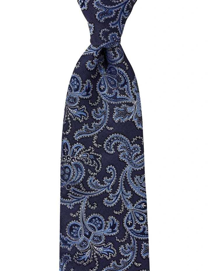 Pomegranate Silk Tie in Blue image 1