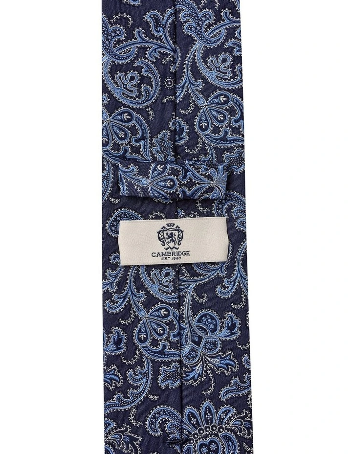 Pomegranate Silk Tie in Blue image 2