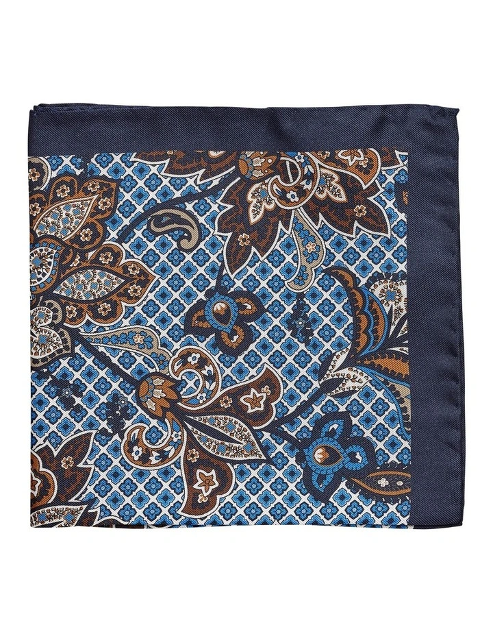 Foulard Floral Silk Pocket Square in Multi image 1