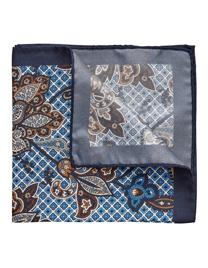 Foulard Floral Silk Pocket Square in Multi image 2