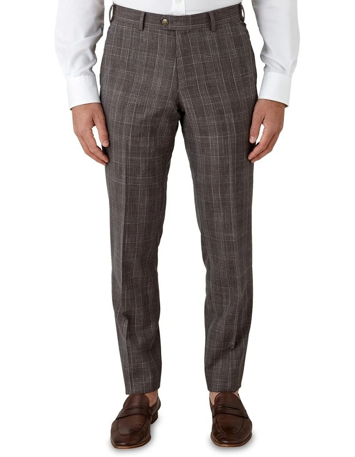 Interceptor Modern Fit Trouser in Brown image 1