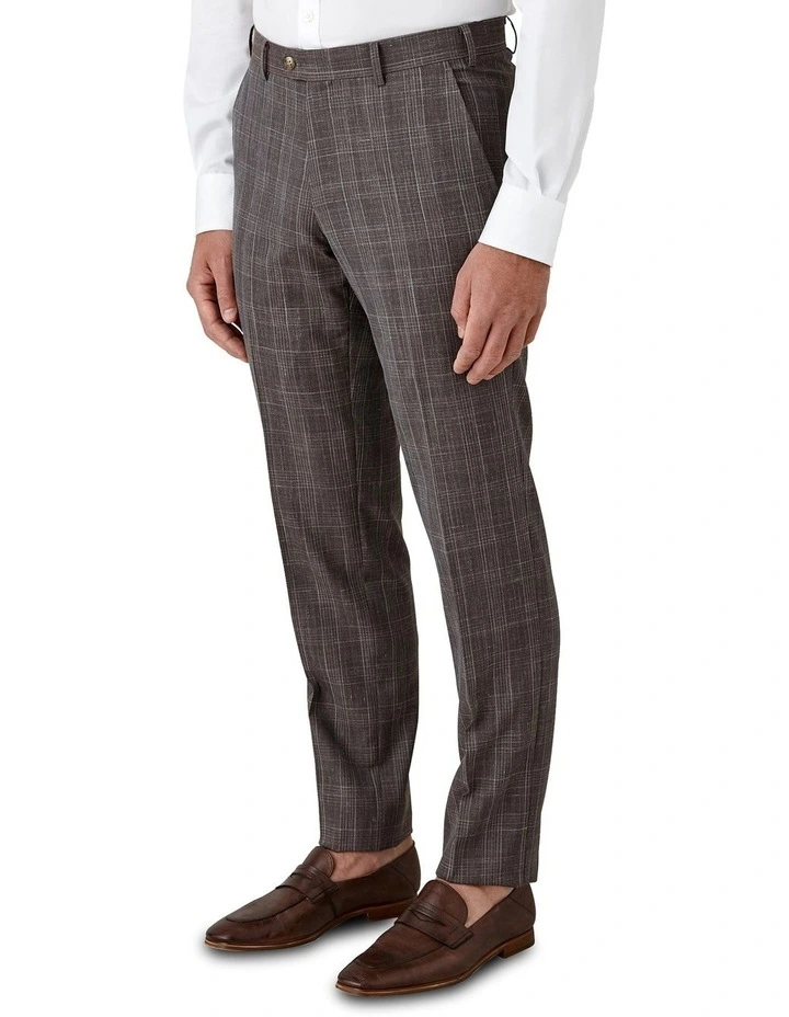 Interceptor Modern Fit Trouser in Brown image 3