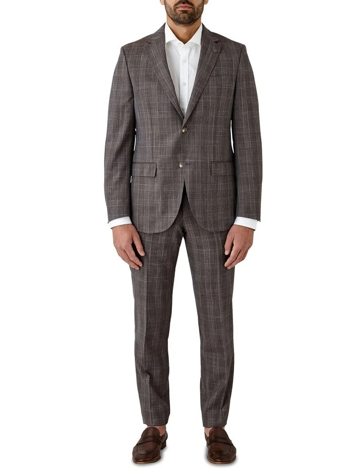 Interceptor Modern Fit Trouser in Brown image 5