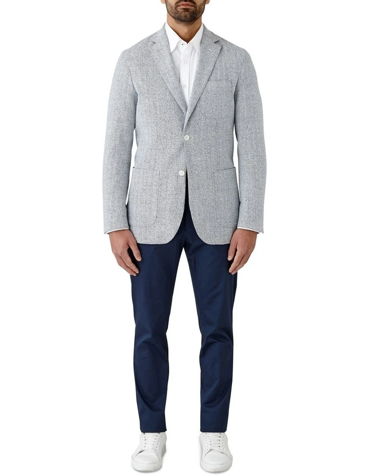 Malvern Modern Fit Sports Jacket in Blue image 5