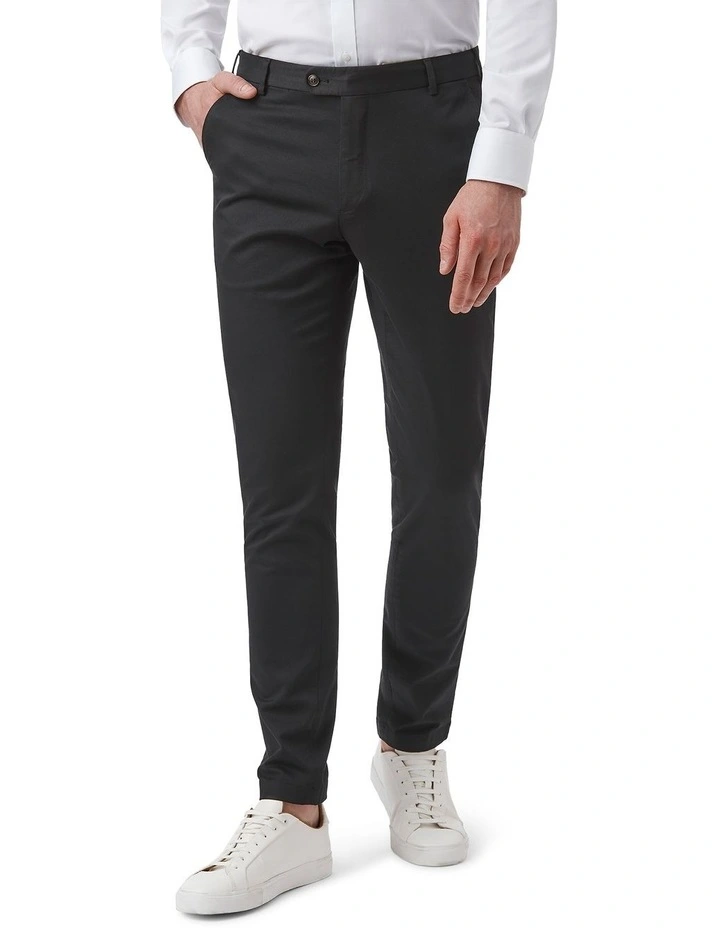 Gerrard Tailored Fit Trouser in Black image 1