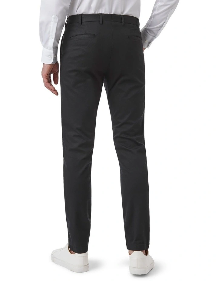 Gerrard Tailored Fit Trouser in Black image 2