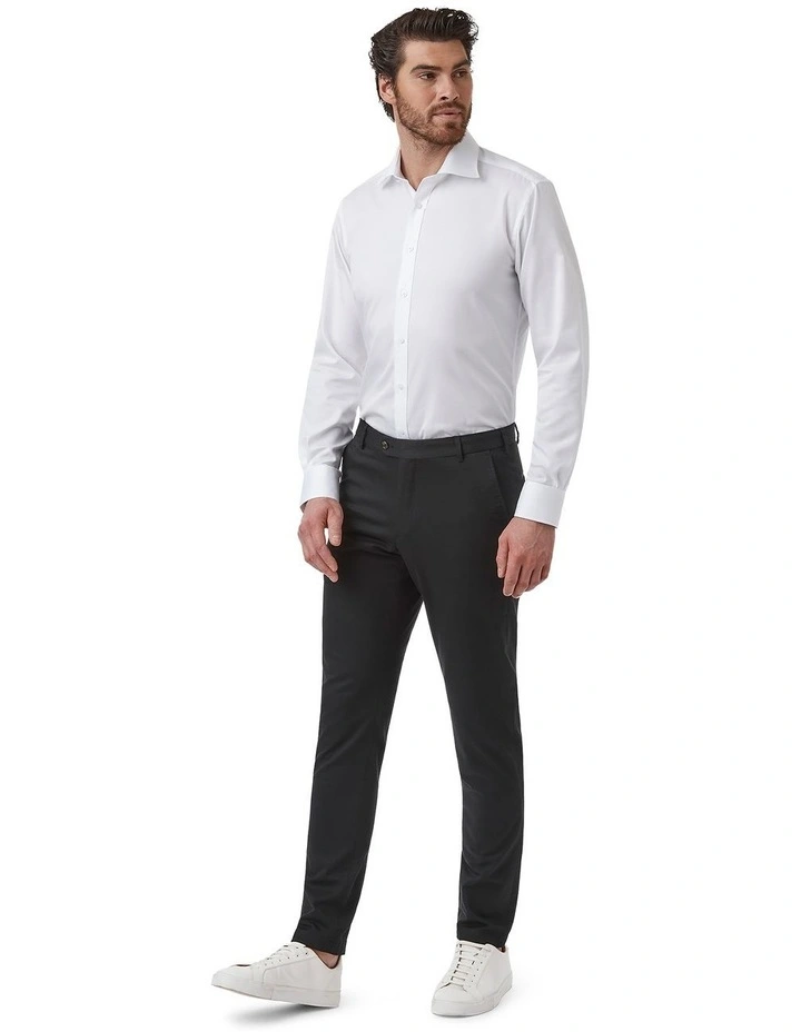 Gerrard Tailored Fit Trouser in Black image 3