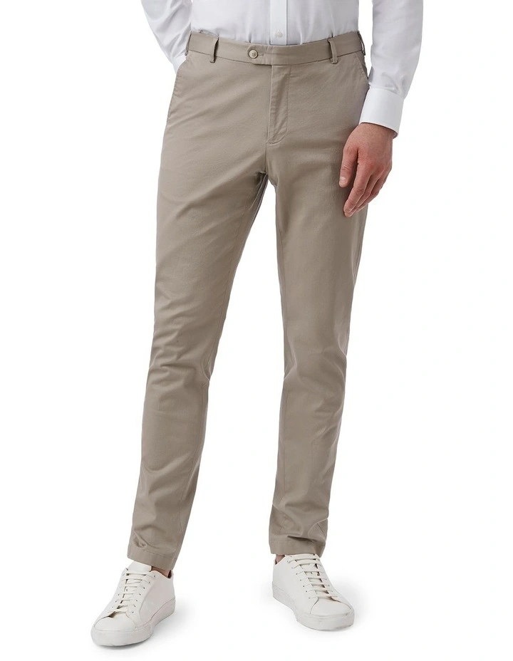 Gerrard Tailored Fit Chino In Taupe image 1