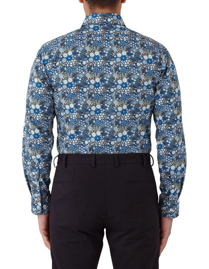 Prahran Modern Fit Shirt in Navy image 2