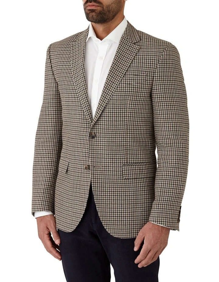 Hawthorn Modern Fit Sports Jacket in Brown image 3