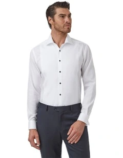 Essex Modern Fit Tuexdo Shirt in White