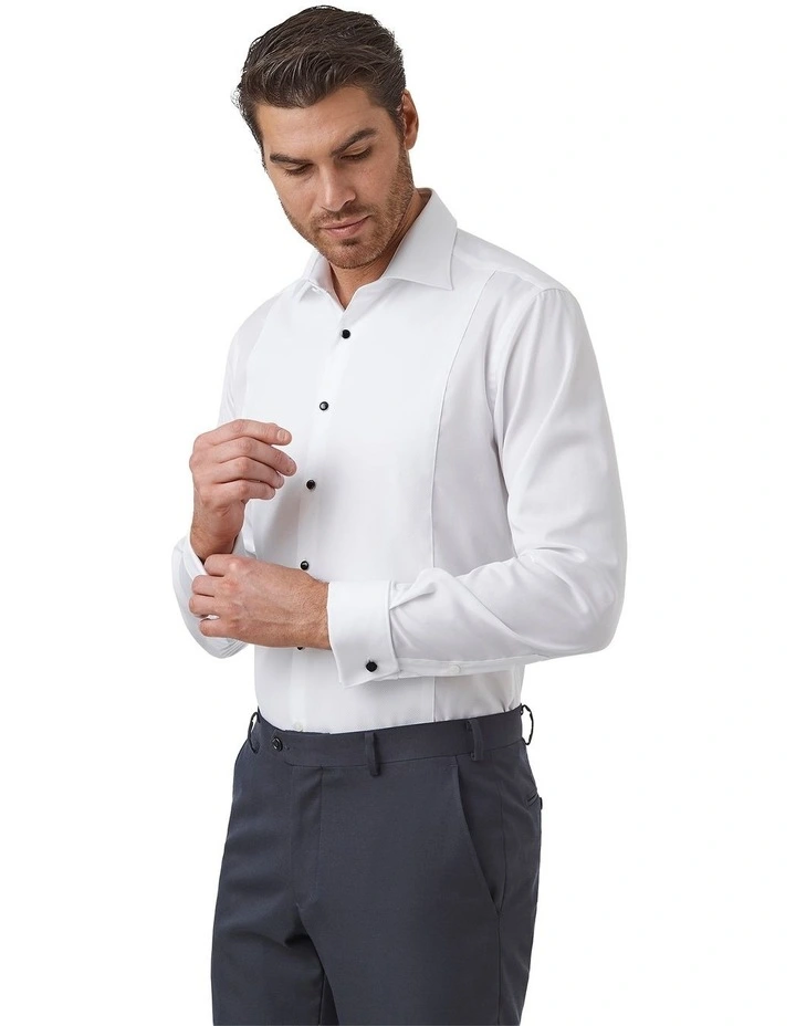 Essex Modern Fit Tuexdo Shirt in White image 4