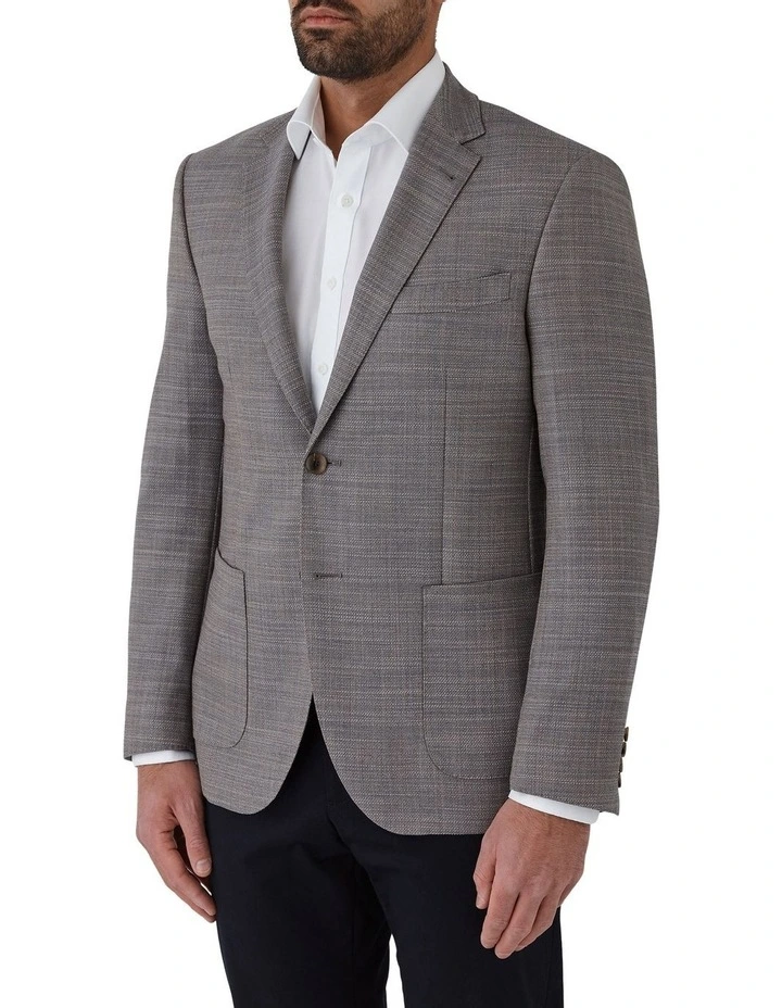 Beaumaris Modern Fit Sports Jacket in Taupe image 3