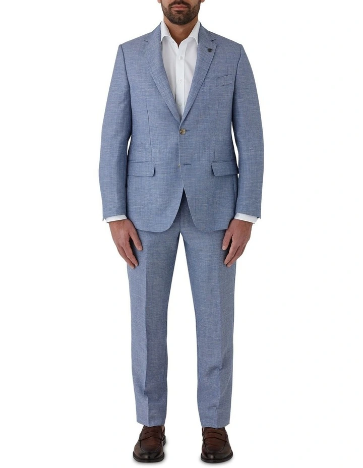 Interceptor Modern Fit Trousers in Blue image 5