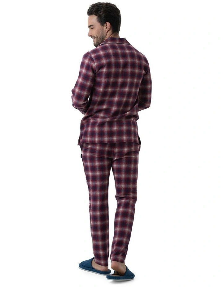 Flinders Flannel Button-Thru PJ in Sunset image 2