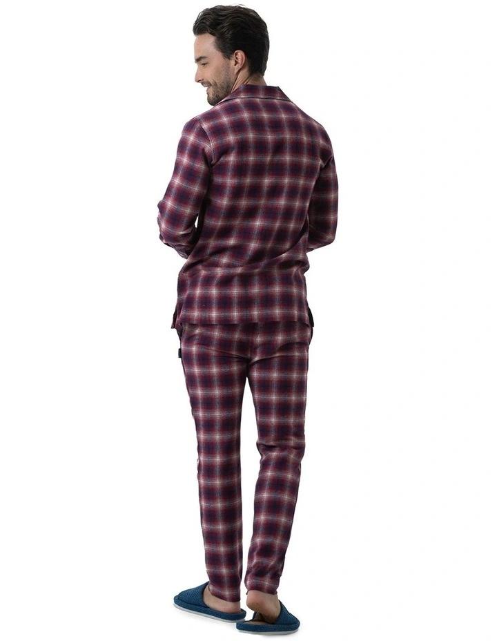Flinders Flannel Button-Thru PJ in Sunset image 2