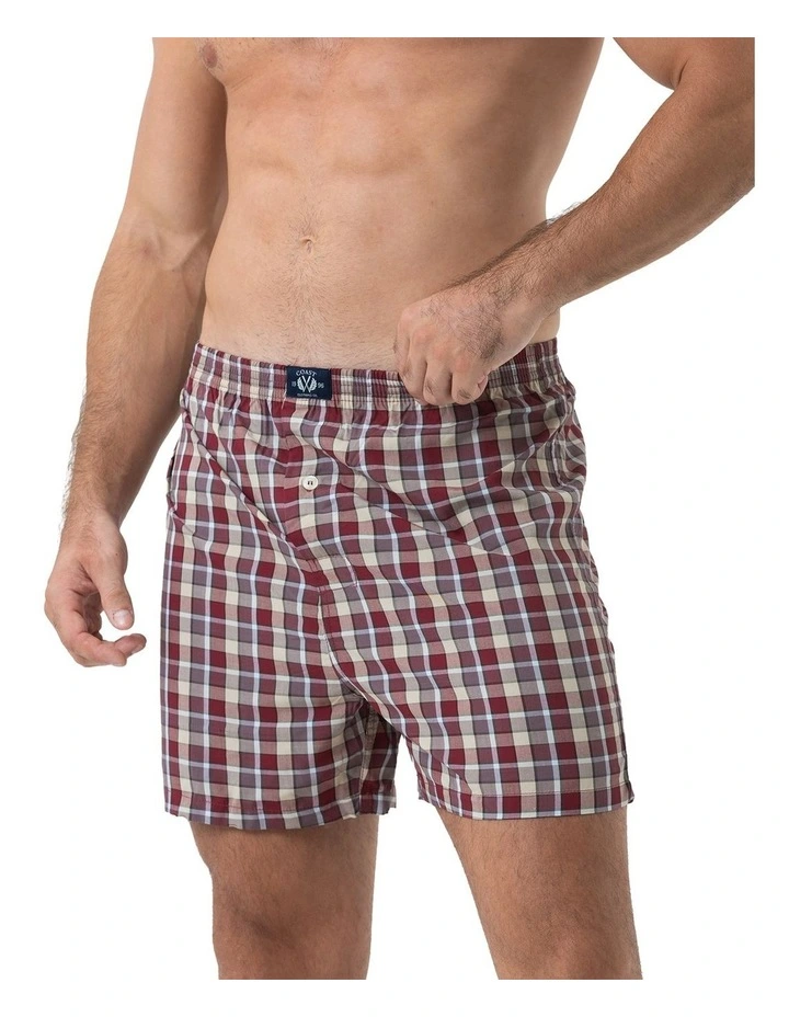 Bamboo Boxers 2 Pack in Red image 2