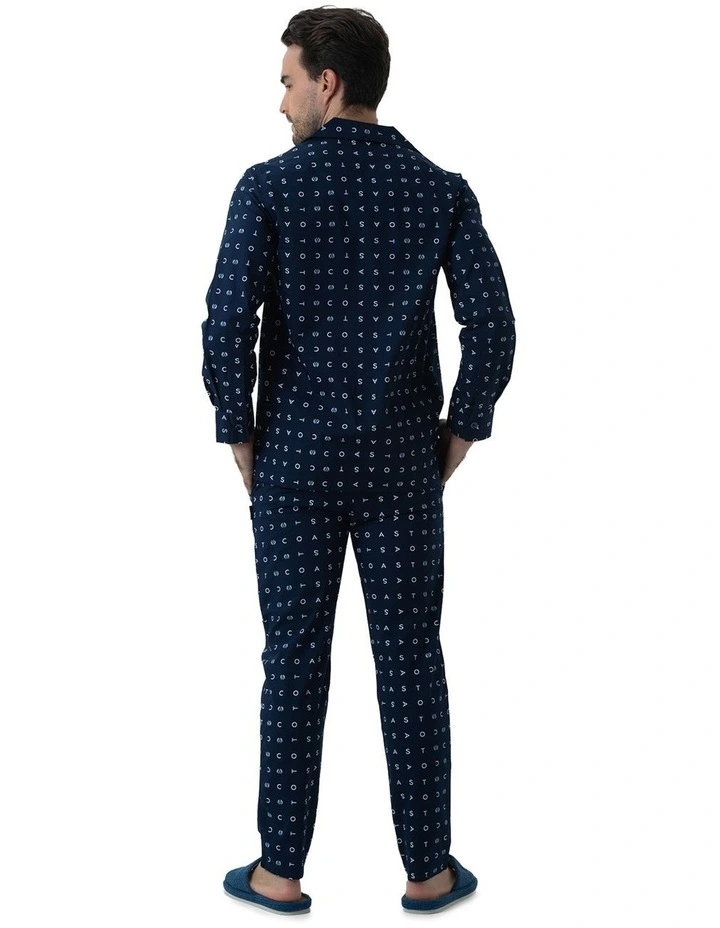 Signature Winter Pyjama Set in Navy image 2