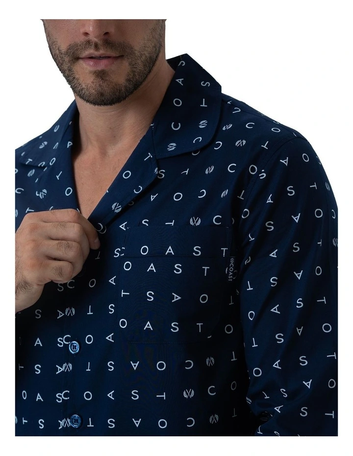 Signature Winter Pyjama Set in Navy image 4