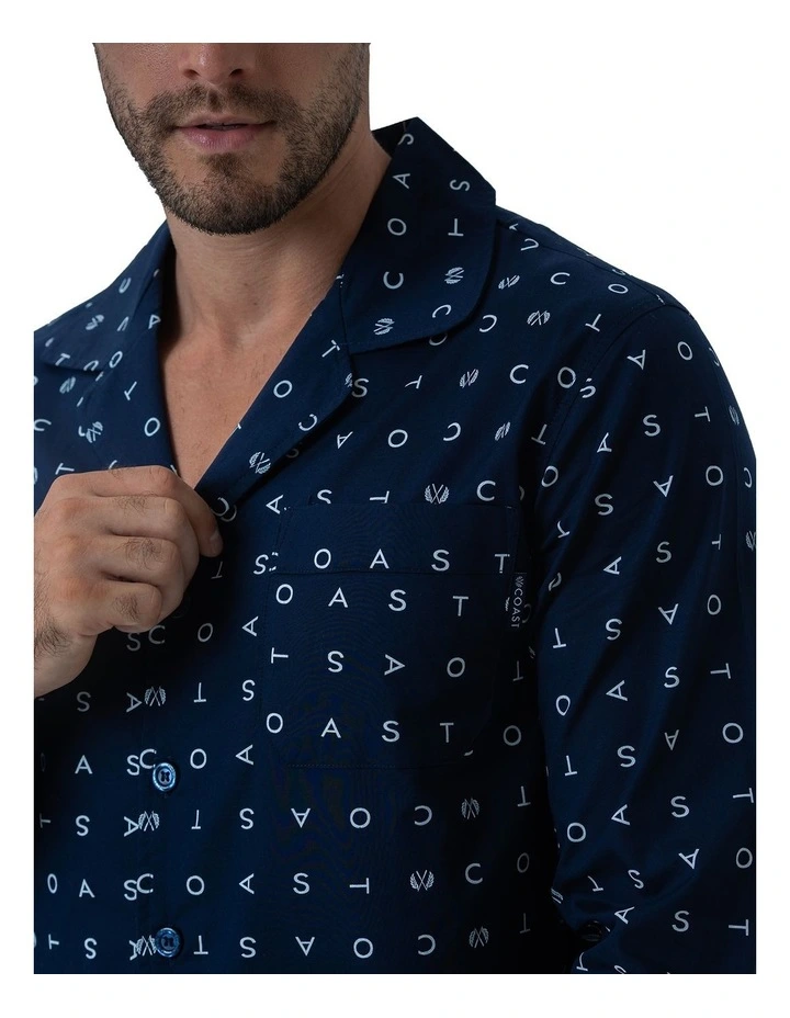 Signature Winter Pyjama Set in Navy image 4