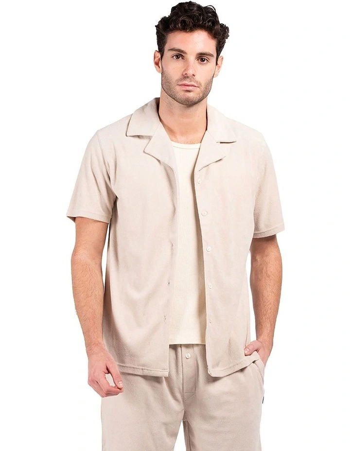 Terry Camper Shirt in Sand image 1
