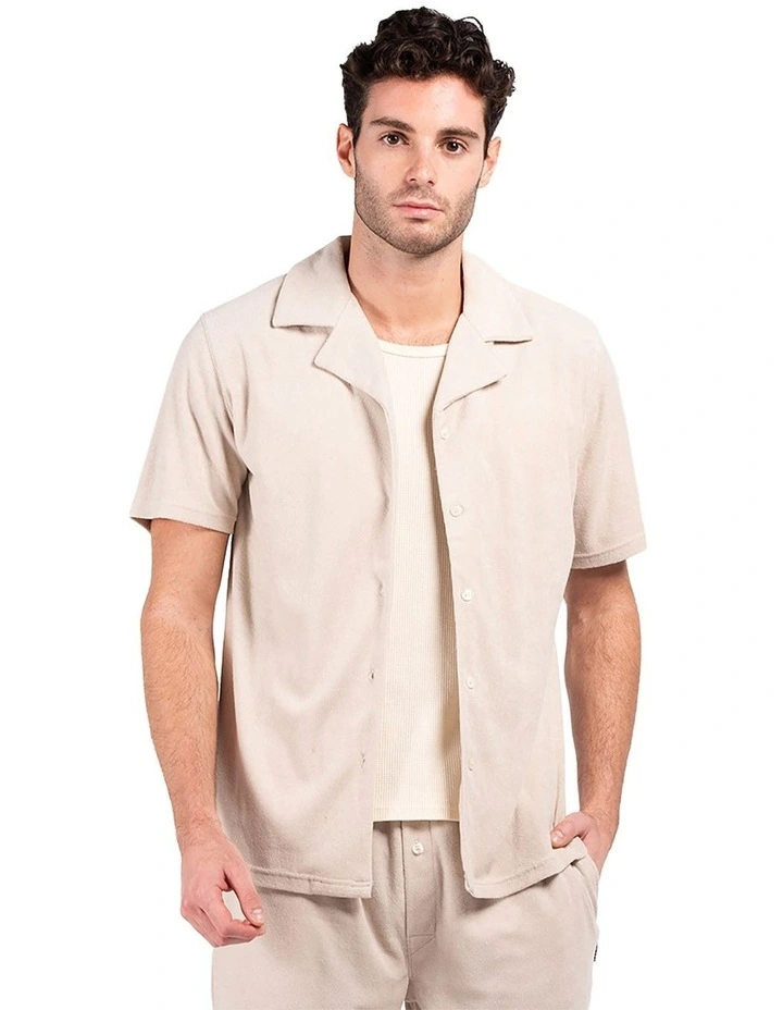 Terry Camper Shirt in Sand image 1