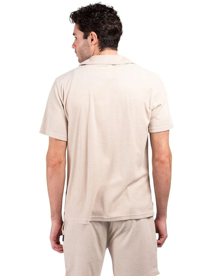 Terry Camper Shirt in Sand image 2